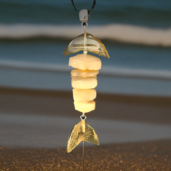 Кулон из янтаря "Рыба" - Водяная грация