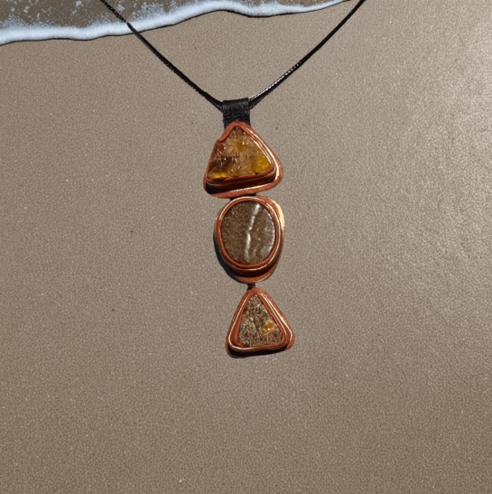 Кулон из серии "Рыба тотемная" - Морская гармония