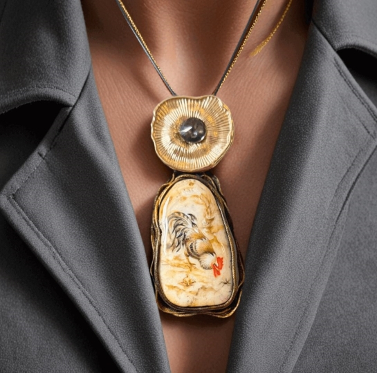 Кулон из янтаря "Достаток"