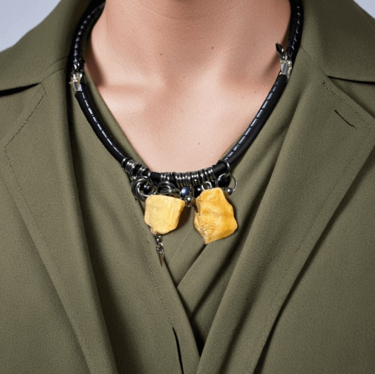 Кулон из янтаря "Оберег"