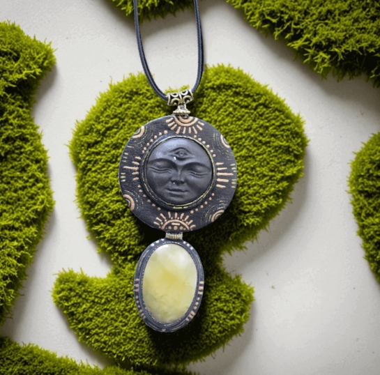 Кулон из янтаря "Счастья" - Душевное тепло