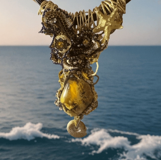 Колье из янтаря "Тайные сокровища" - Вестник света