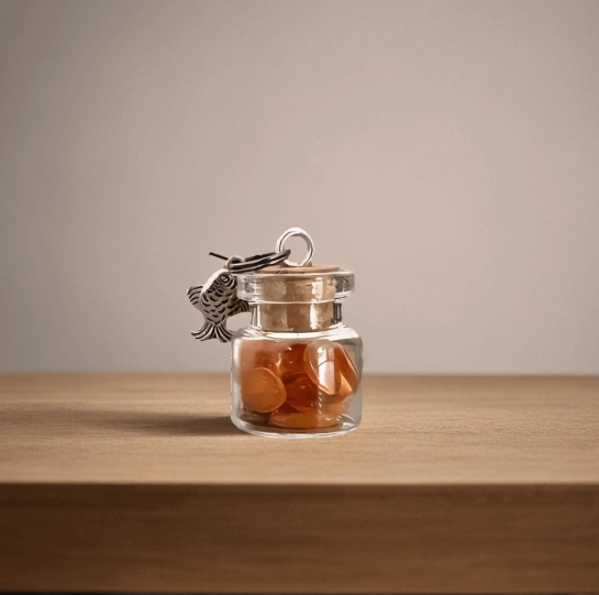 Янтарный бутылек