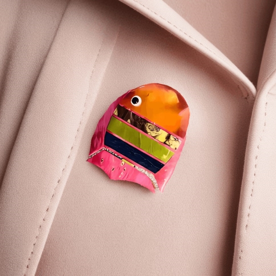 Брошь из серии "Геометрия природы" - Гармония природы