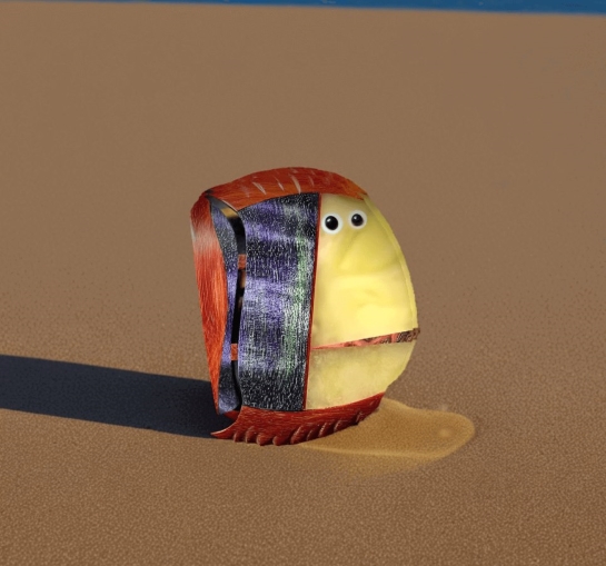 Брошь из янтаря и дерева "Рыба" - Последнее сияние