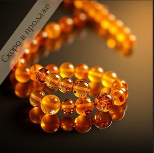 Бусы из янтаря "Лечебные"